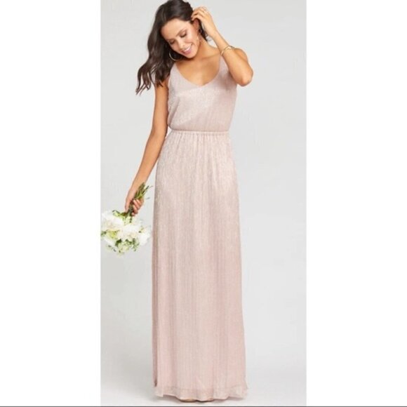 Show‎ Me Your Mumu Kendall Maxi Magic Mauve Glimmer Size Medium - Picture 3 of 11